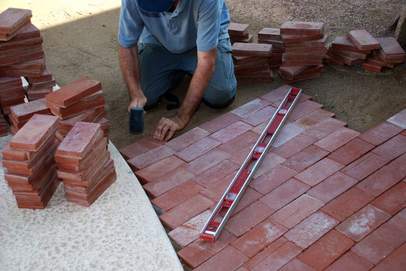 Brick paver layout