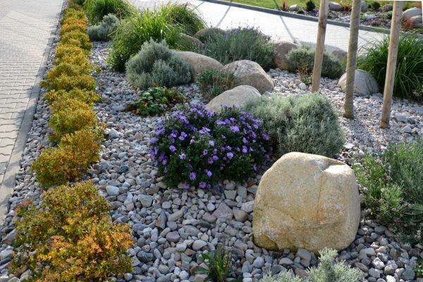 Decorative Rock Installation in Conroe